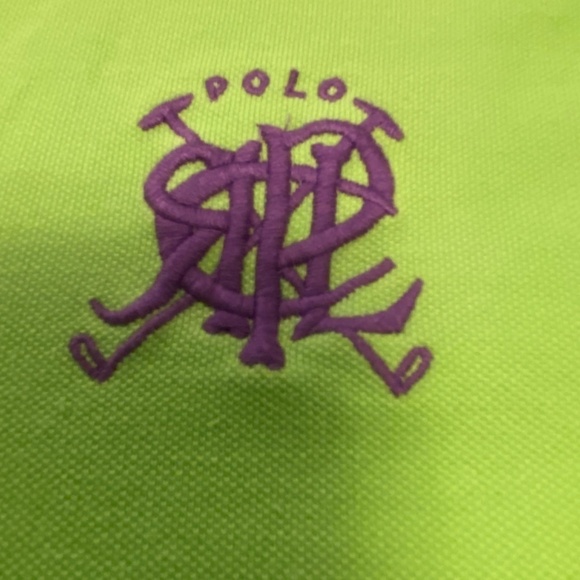 Mens medium lime green Polo Ralph Lauren pullover - Picture 4 of 5